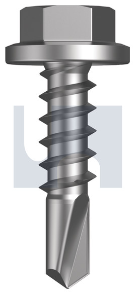 SCREW SDM HEX BARE C4 14-10 X 25 TERRACOTTA